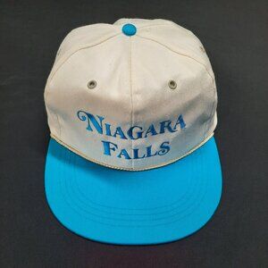 Vintage Niagara Falls Snapback Hat Vacation Travel Wear Nautical 90s Embroidered